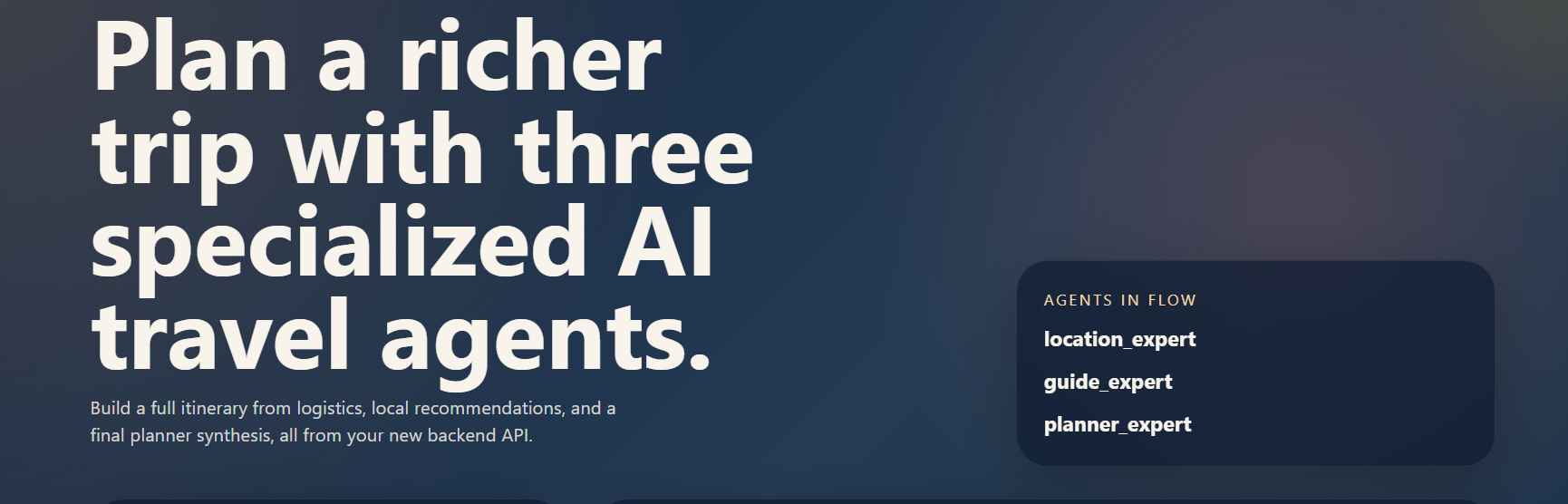 Agentic AI Trip Navigator