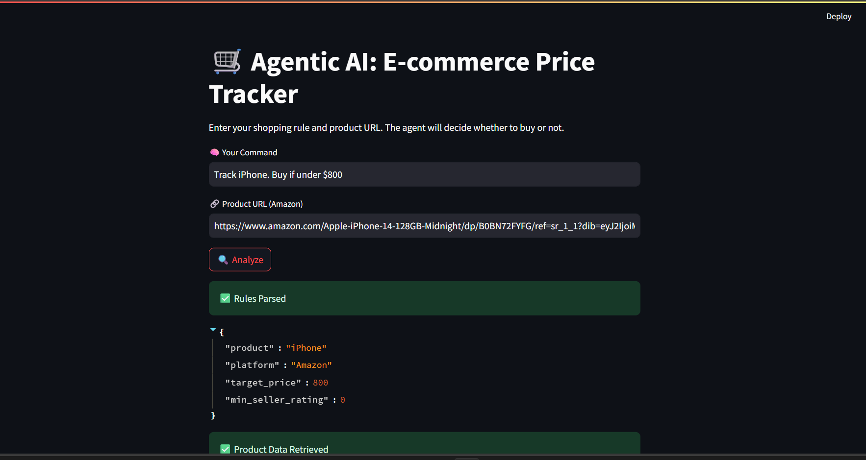 Agentic E-commerce