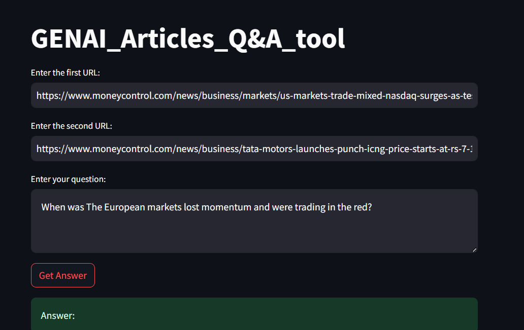 News Articles QA Tool